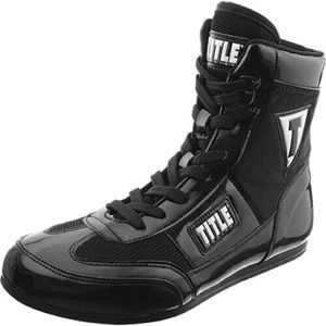 TITLE Hyper Speed Elite Boxing Shoes Black Size Men 7 MID-LENGTH WRESTLING SHOE